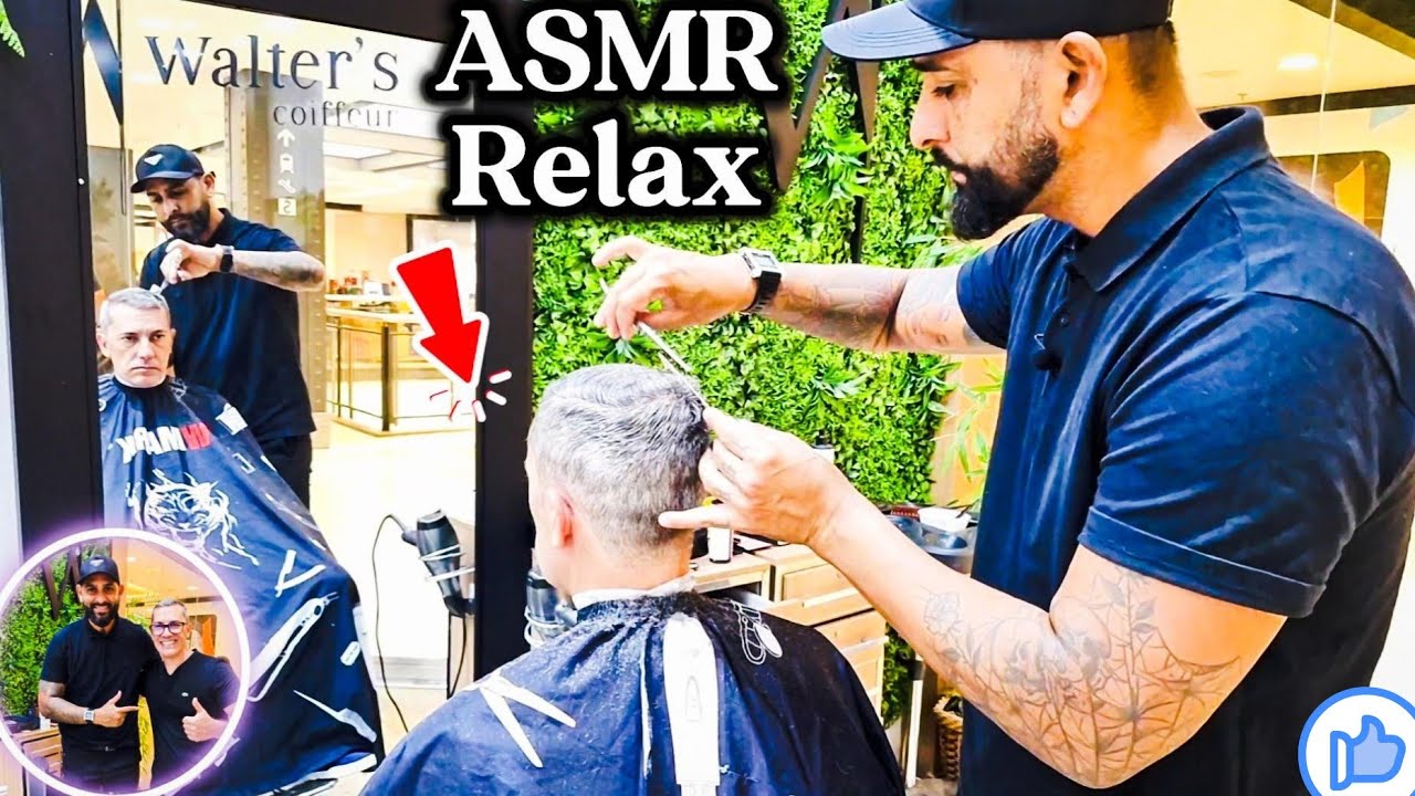 💈ASMR: IT WAS SURPRISINGLY RELAXING AND ENJOYABLE TO GET A HAIRCUT WITH CARLOS THE HAIRDRESSER. #new