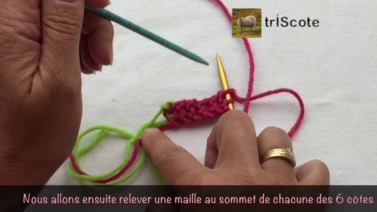 D&eacute;buter un ch&acirc;le par une bande au point mousse avec un montage provisoire