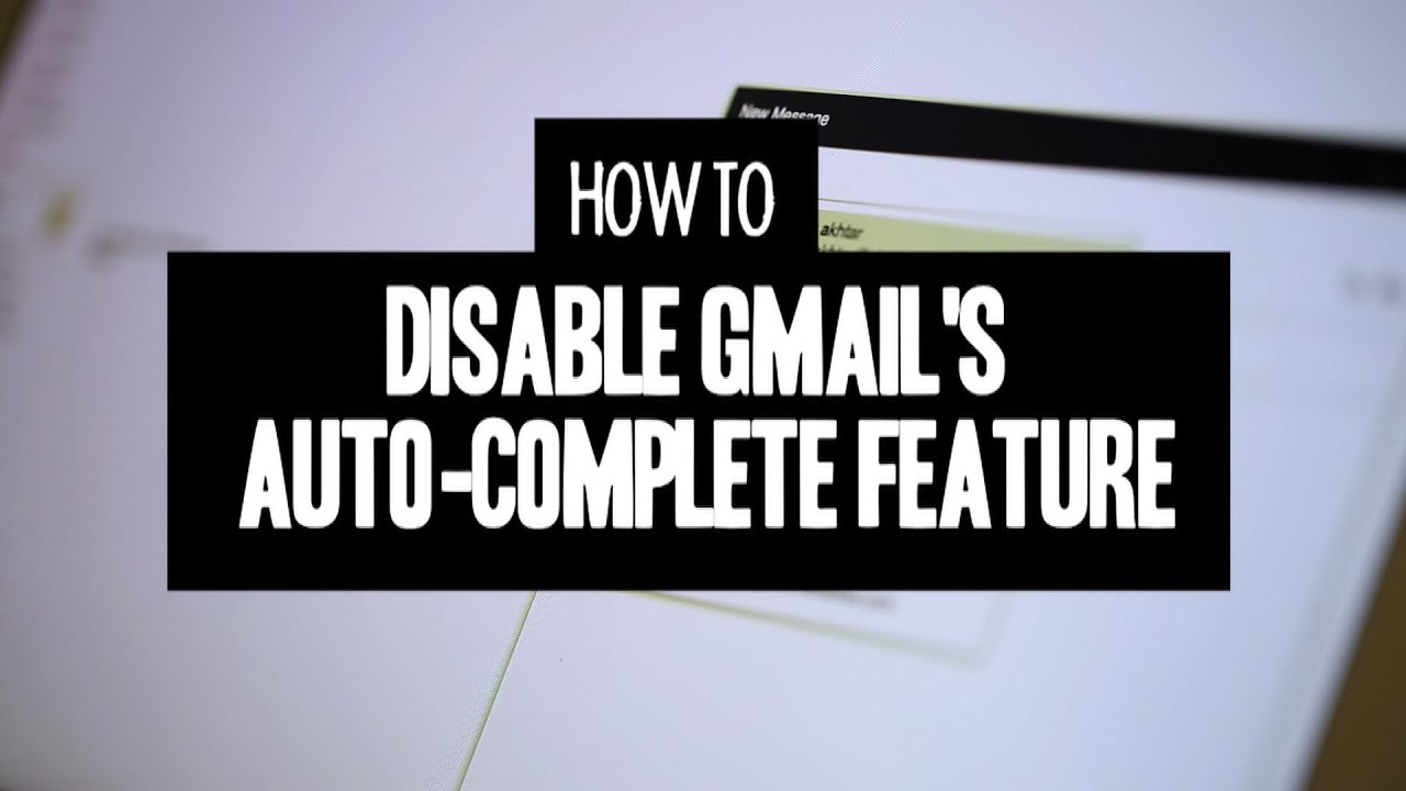 CNET How To - Disable Gmail's auto-complete feature in three easy steps