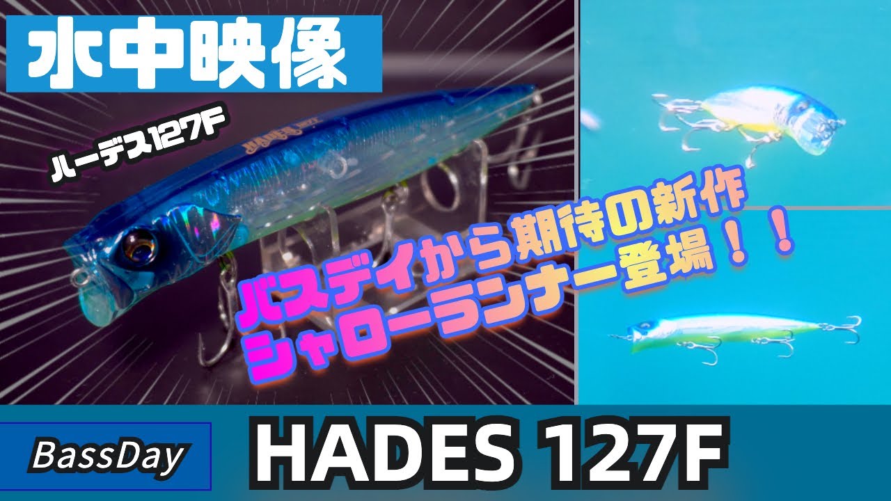 【水中映像】大注目！ハーデス127fはよく飛んで使いやすいシャローランナーだった！【バスデイ】【シーバス】