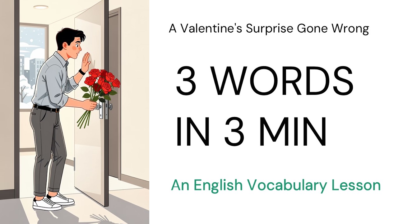 Learn 3 Real English Words in Just 3 Minutes! Sound more natural and confident in English.