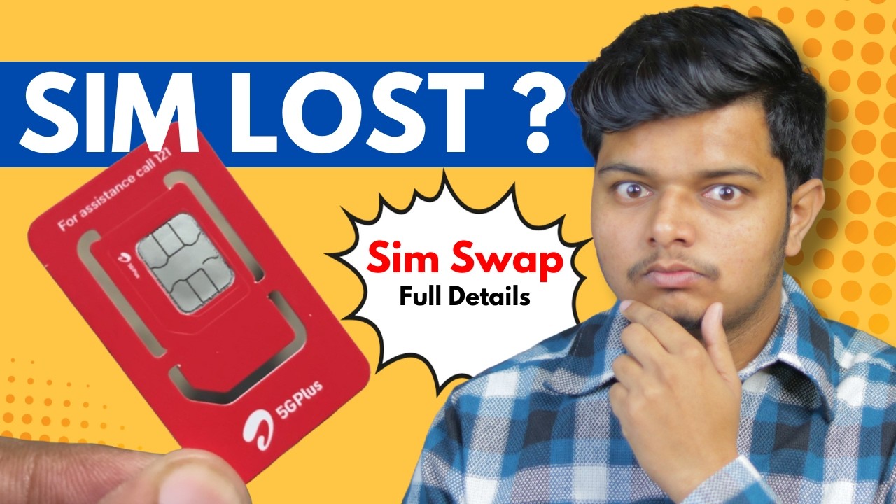Sim Lost? Learn How to Get a New SIM with Same Number (Hindi)