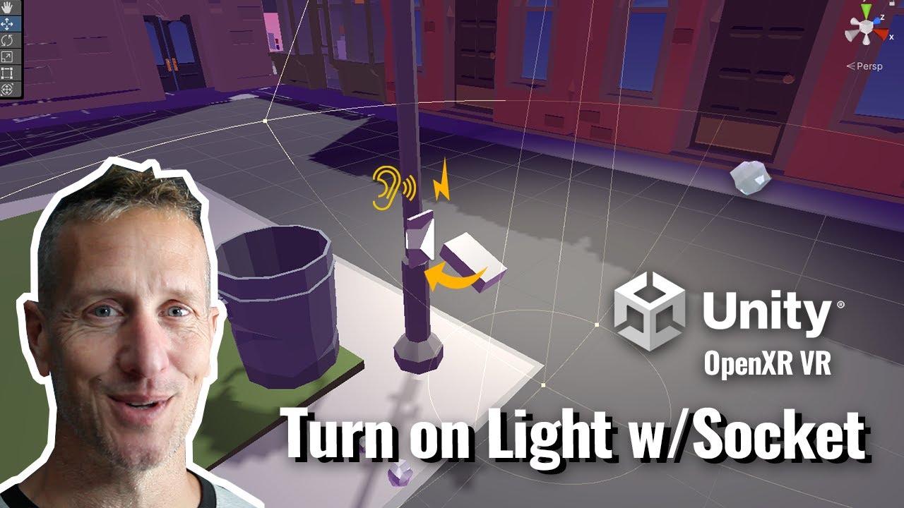Unity VR XR Interaction Toolkit &mdash; включение света с помощью розетки