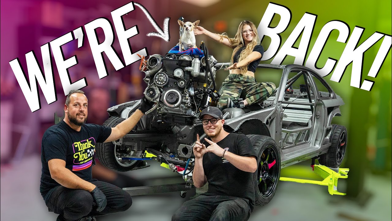 My NEW Drift E46 gets its Formula Drift spec 3.4 2JZ Engine!! + Unhinged late nights in the shop …