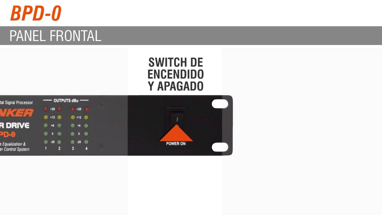 Procesadores de Audio Serie BPD Tutorial 01