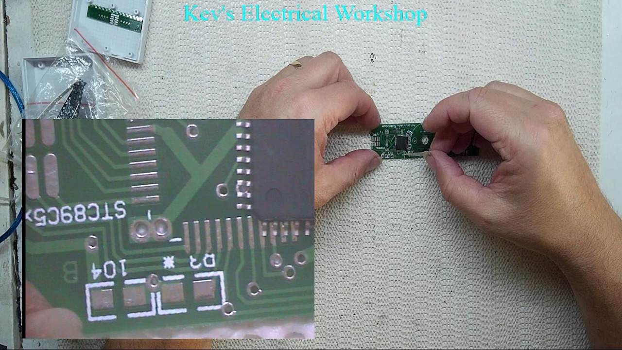 Cross LED Dot Matrix Display Circuit Board Rotating Electronic Kit Part 1