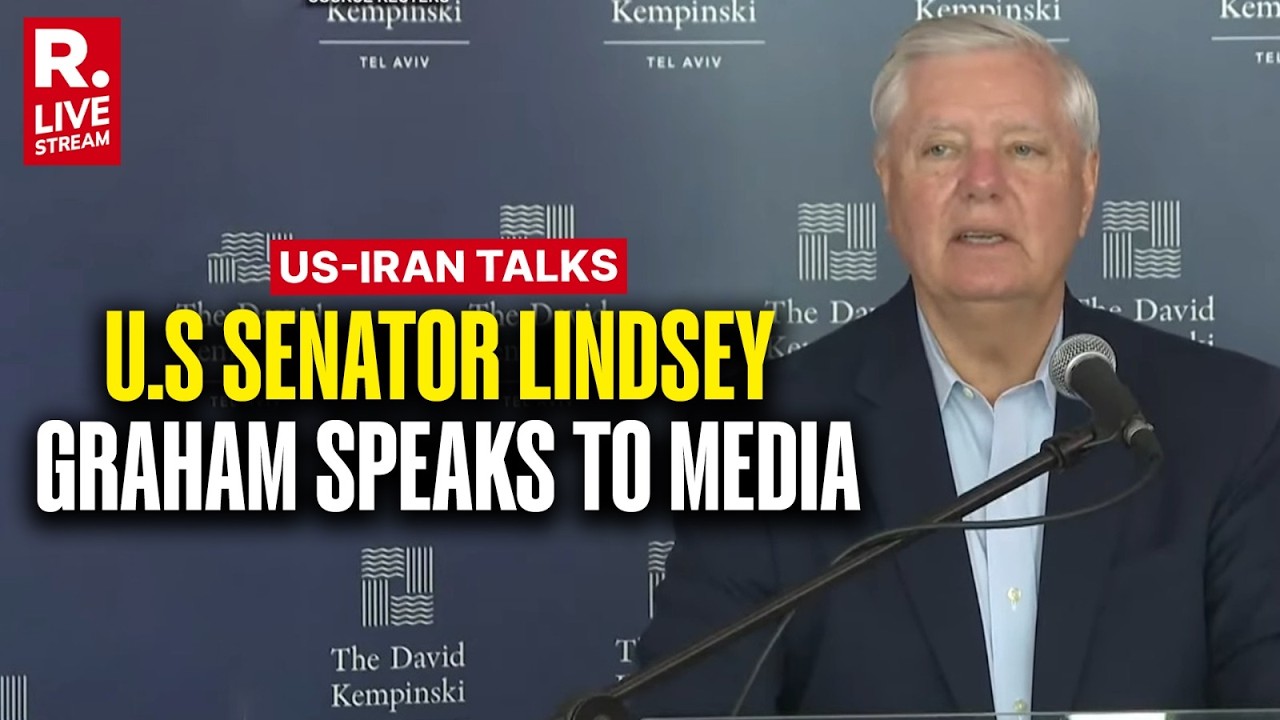 LIVE: US Senator Lindsey Graham Speaks To Media In Israel's Tel Aviv Ahead Of Iran Talks