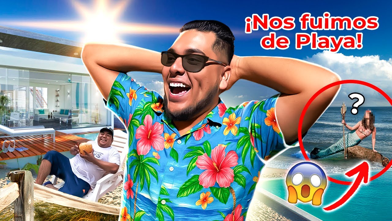 🏖️FUIMOS a un RANCHO de PLAYA a la BARRA de SANTIAGO *vimos una sirena* 😂