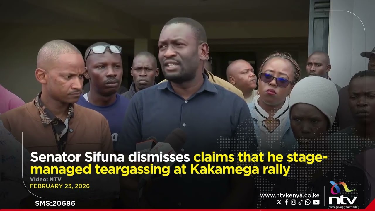 Senator Sifuna dismisses claims that he stage-managed teargassing at Kakamega rally