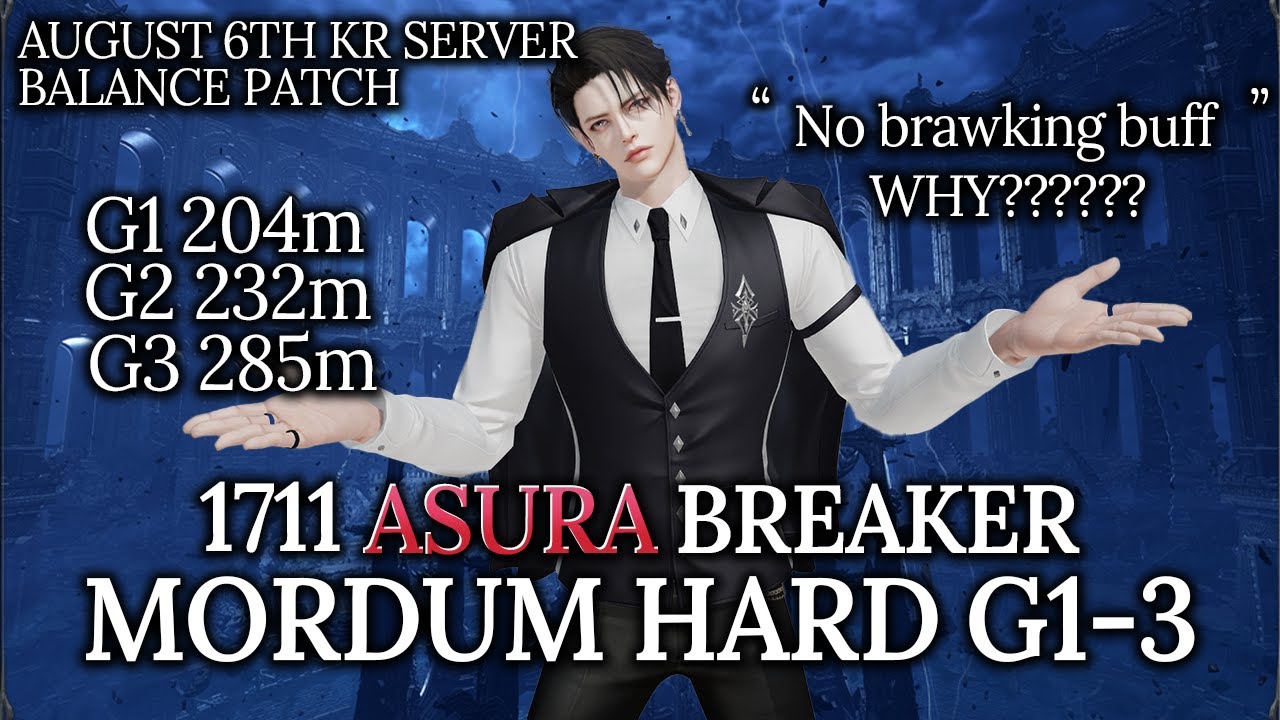 [Lost Ark]1711 Asura Breaker(285m) - Mordum Raid ACT 3 Hard Gate 1-3