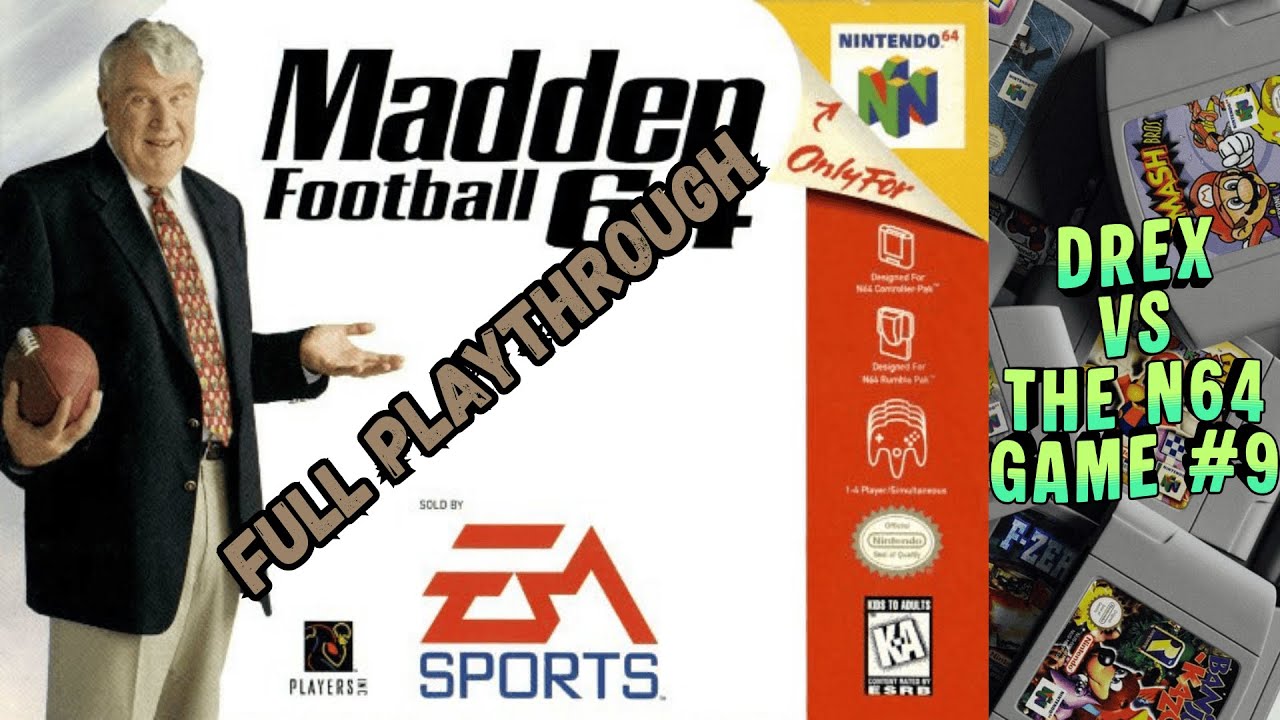 Madden Football 64 - Nintendo 64 - Full Playthrough #gaming #retrogaming #n64 #n64games