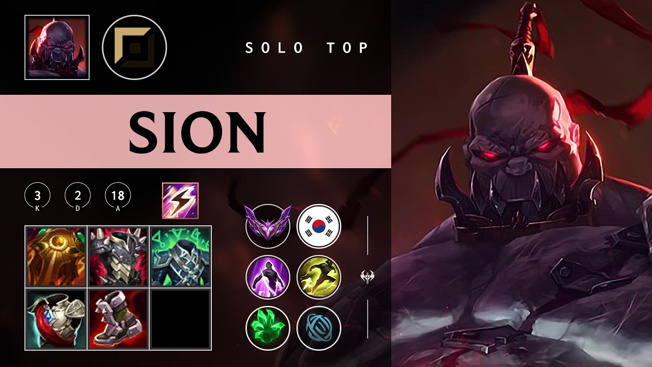 Sion Top vs Zaahen - KR Master Patch 26.07