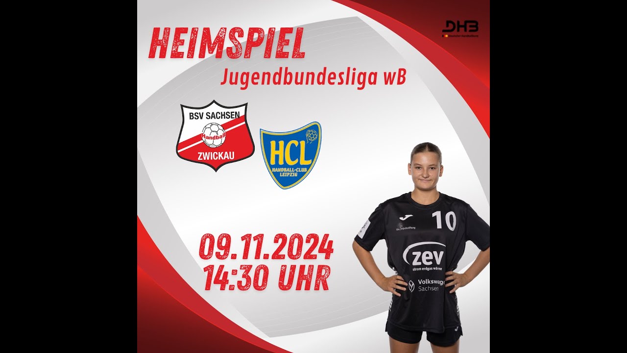 6. Spieltag Jugendbundesliga wB - BSV Sachsen Zwickau gegen HC Leipzig