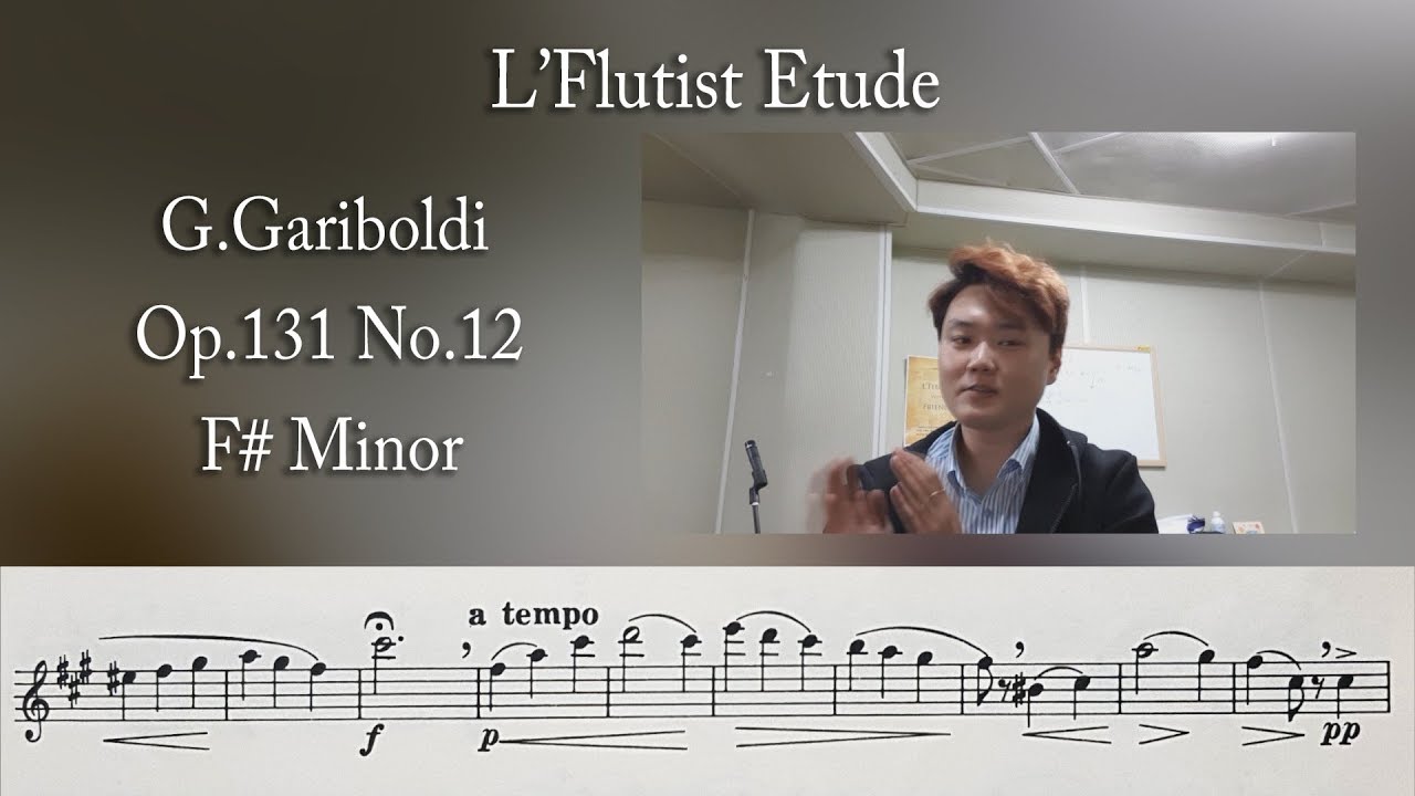L'Flutist Etudes vol.12 - G.Gariboldi - Petite Etudes for Flute Op.131 -  F# minor