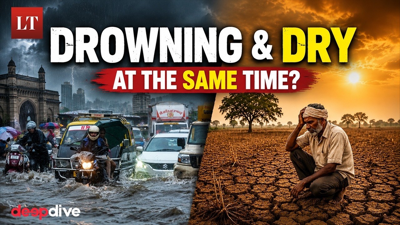 Floods and Drought at the Same Time? India's Monsoon Crisis Explained | Mumbai Rain | Lokmat Times