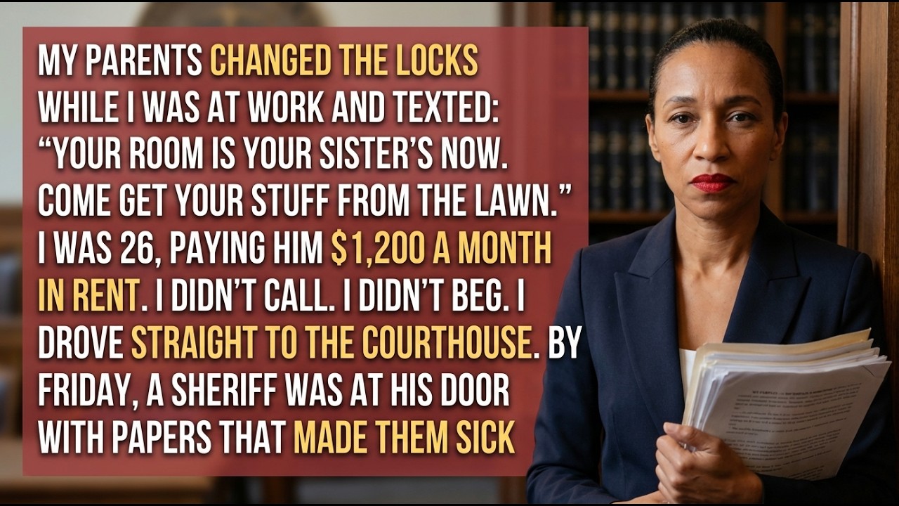 My Parents Changed The Locks While I Was At Work—The Sheriff's Papers Made Them Sick