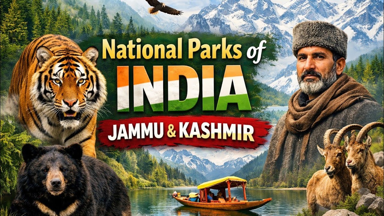 Geography: National Parks of India with special  reference to j&k UTs| National Parks of India |