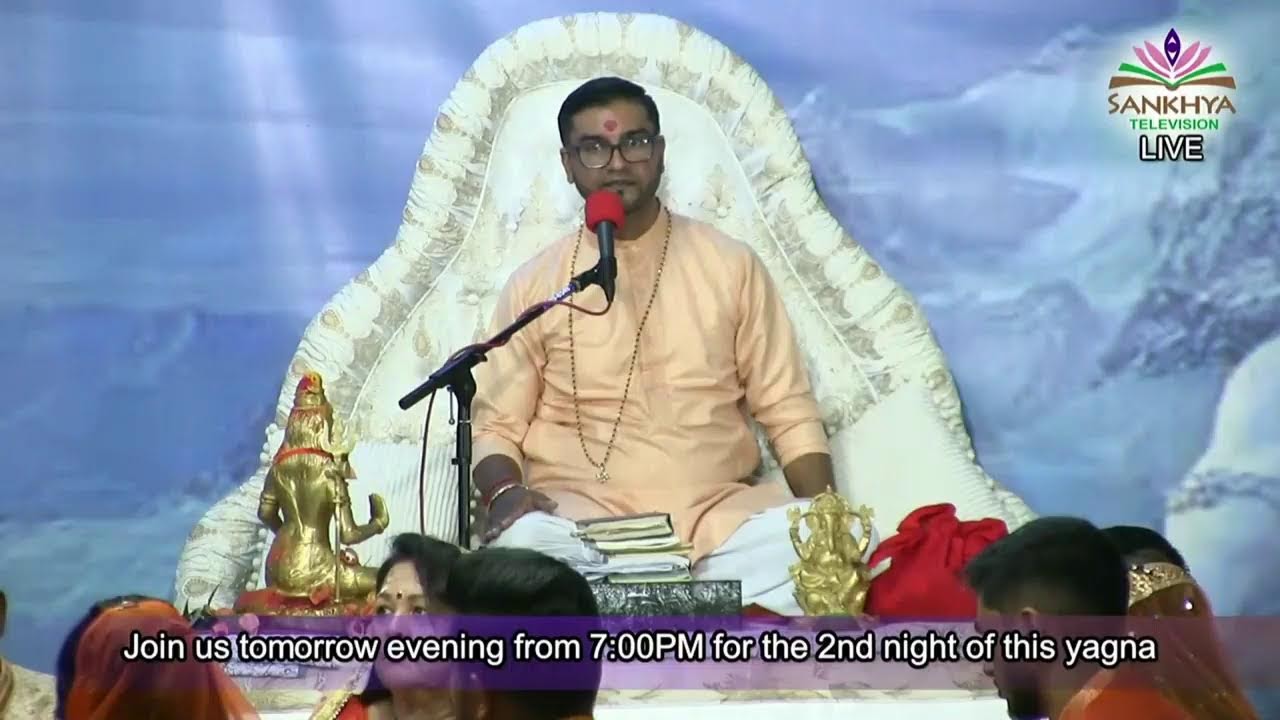Pundit Sunil Seetahal Maharaj- 1st Night Shiv Puran Yagna 2023