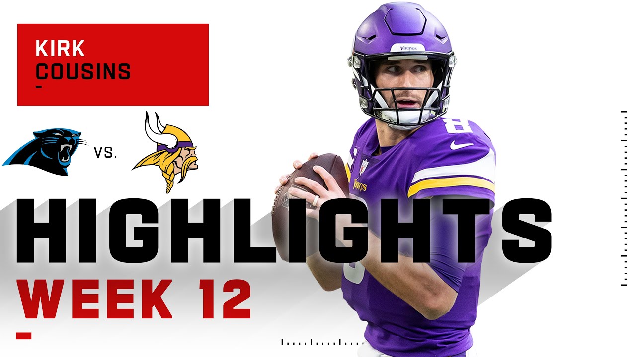 Kirk Cousins Escapes Hungry Panthers w/ 307 Passing Yds & 3 TDs | NFL 2020 Highlights