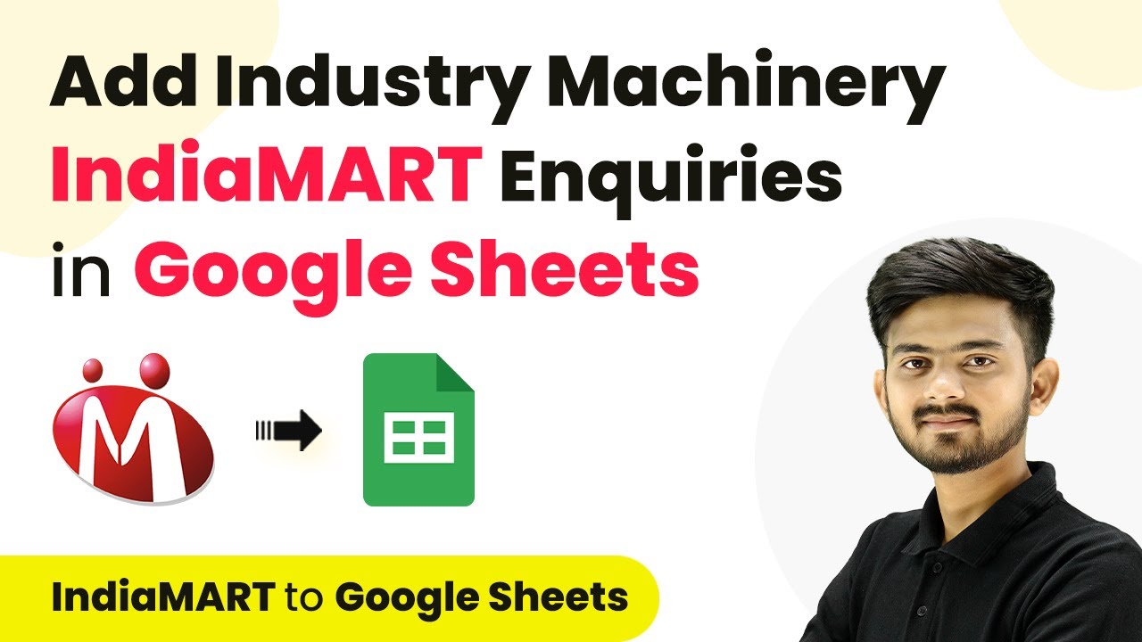 Add Industry Machinery & Engineering Solutions IndiaMART Enquiries / Leads in Google Sheets