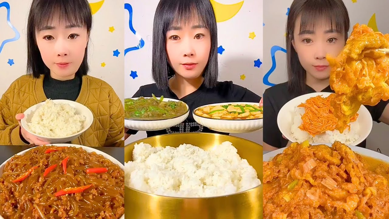 Chinese Bread and Noodle Eating Show | Quiet Mukbang Food Video #64