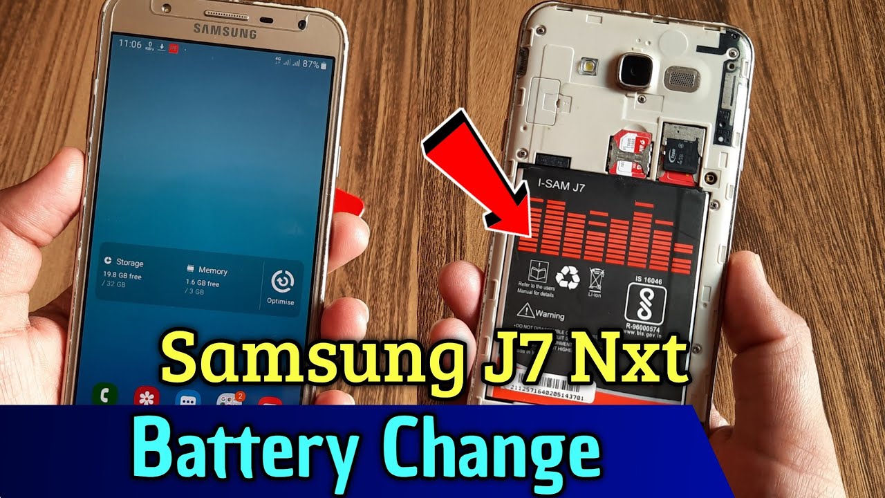 Samsung Galaxy J7 Nxt Battery Change | After Battery Change Performance J7 Nxt