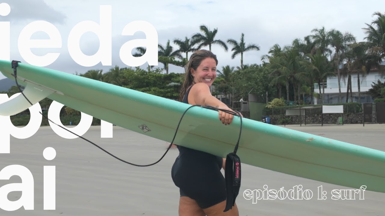 vlog: primeira vez surfando 🌊 | ieda por ai