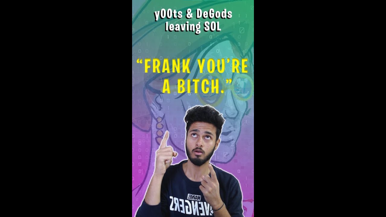 Calling out Frank DeGods live!