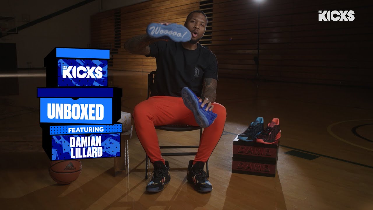 DAME LILLARD UNBOXING RIC FLAIR COLLAB WITH ADIDAS | UNBOXED