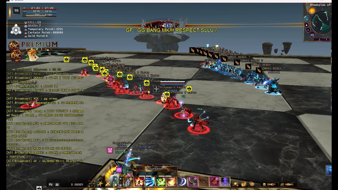 OBT DAY 3 STREAM - RF EPIC PVP 55 RESTREM HARI HARI WOI #rfepic  #rfonline