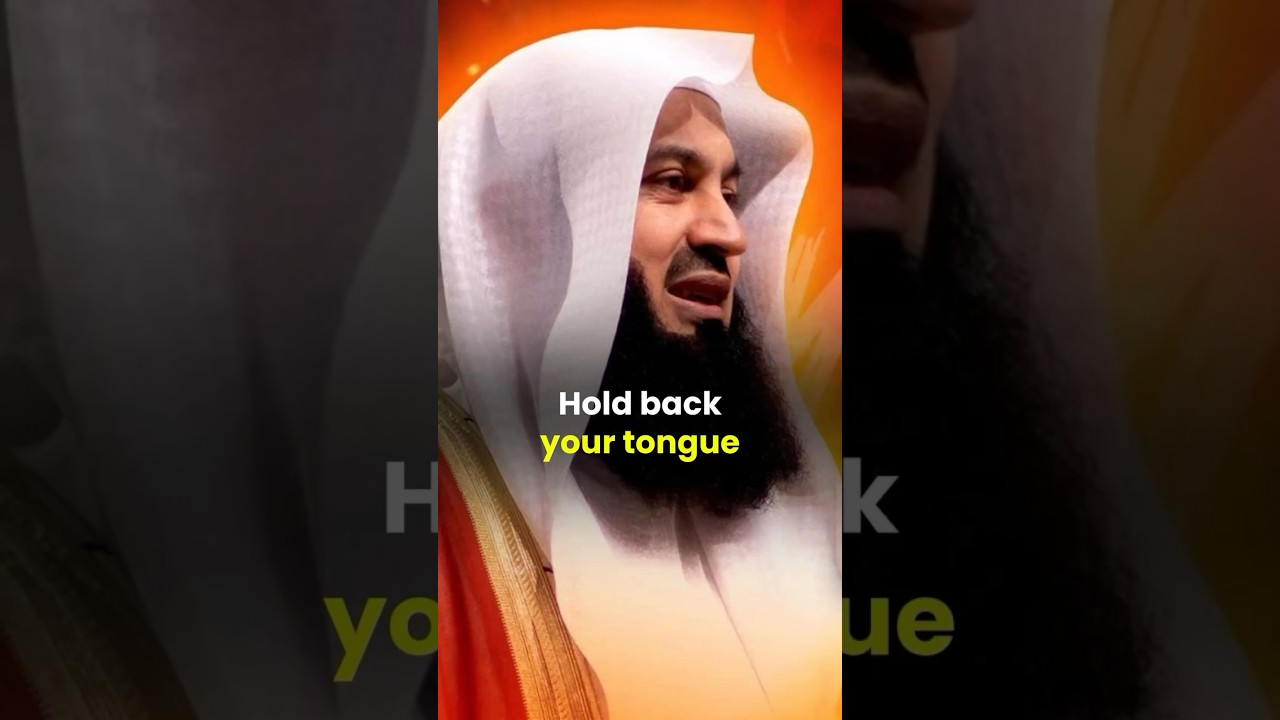 Hold back your tongue | best motivational speech islam