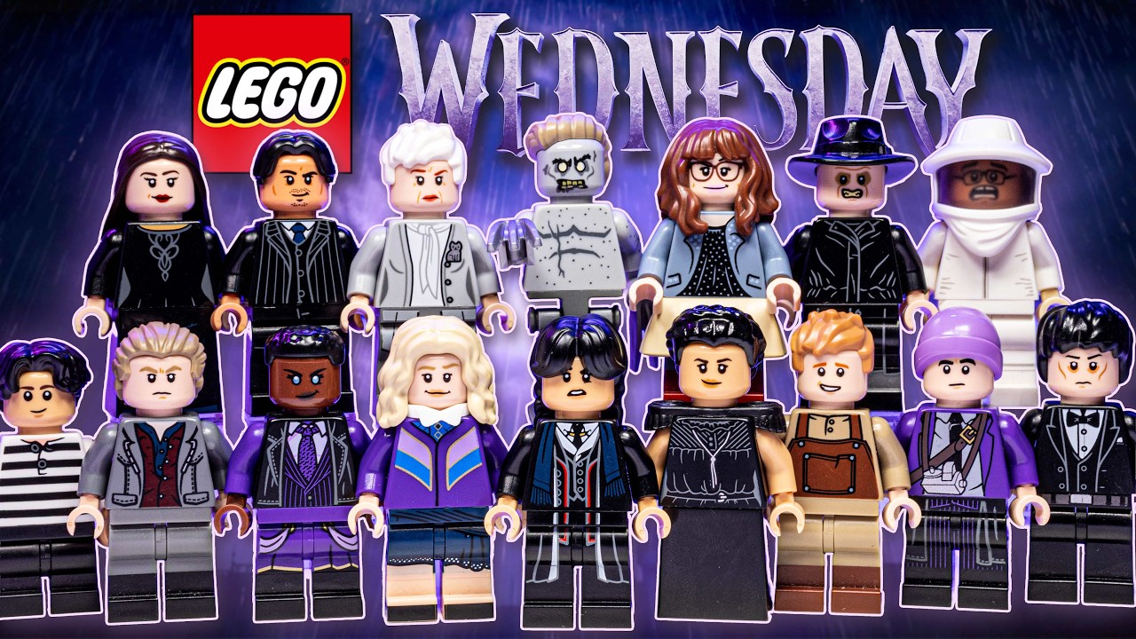 🟣 LEGO Wednesday Season 1: Custom Minifigure Showcase!!! 🧟&zwj;♂️🌂