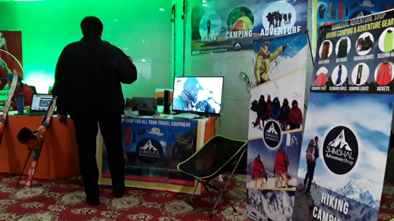 Outdoor Gear in Pakistan : Shimshal Adventure Shop stall at Startup Expo Lahore