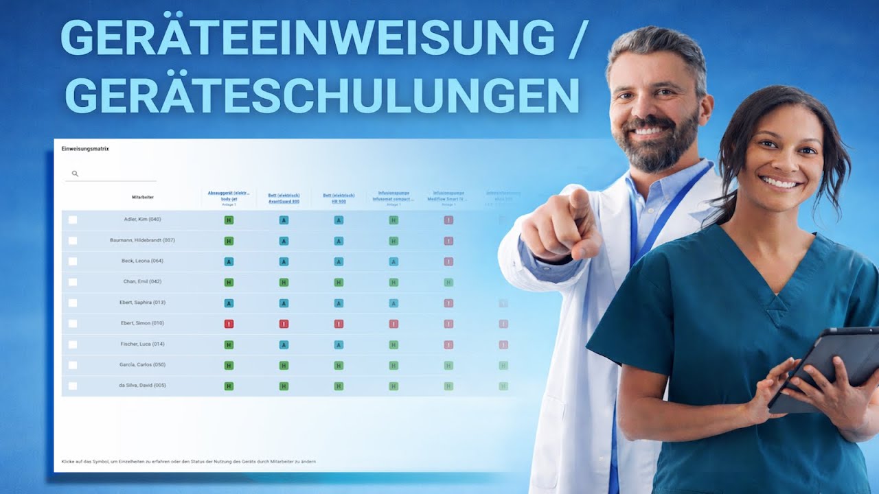 Demovideo ⁃ Geräteeinweisung/ Geräteschulungen