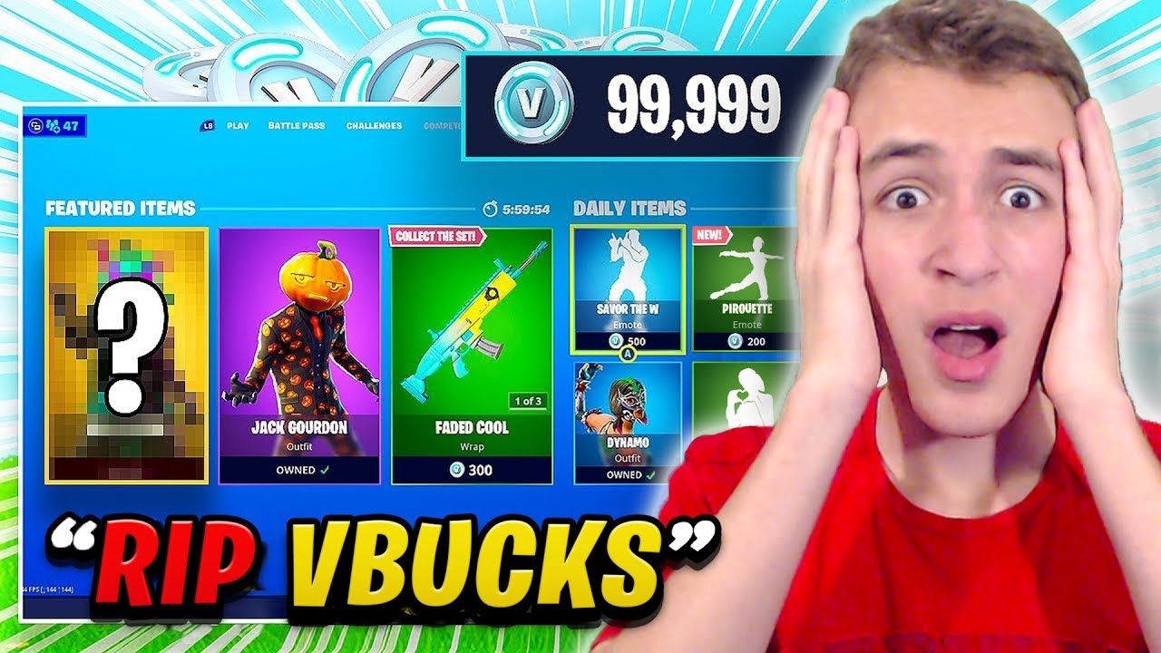 Svaki put kada Umrem moram da KUPIM nesto iz SHOPA u Fortnite *rip vbucks*