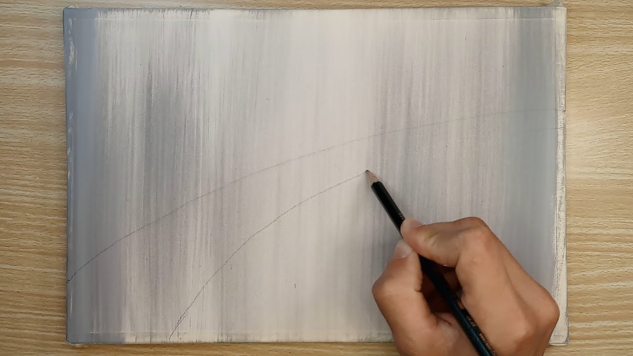Rainy Day Painting / Acrylic Painting For Beginners