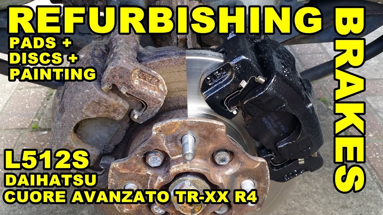 How To Replace Front Brake Discs & Pads - Daihatsu Cuore Avanzato TR-XX R4 Project Episode 10