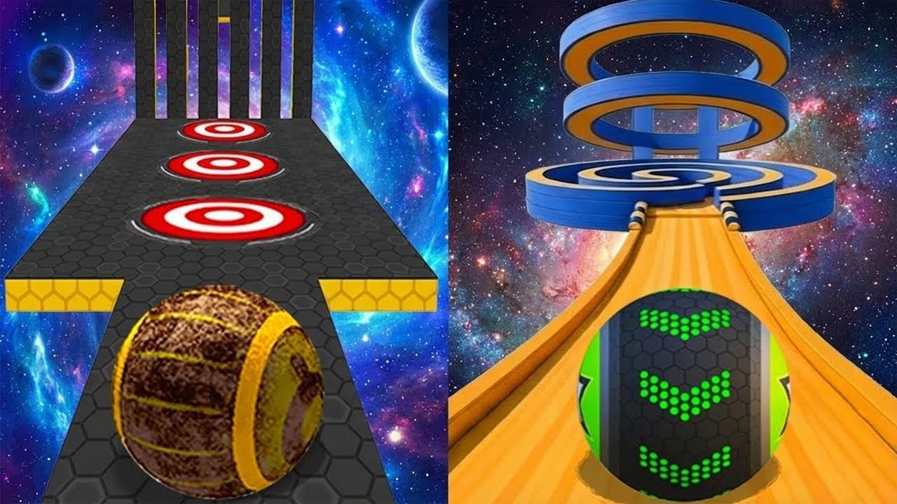 Going Balls VS GyroSphere Trials, Rolling Ball Sky Escape, Action Balls, Rolling Balance Ball 3D