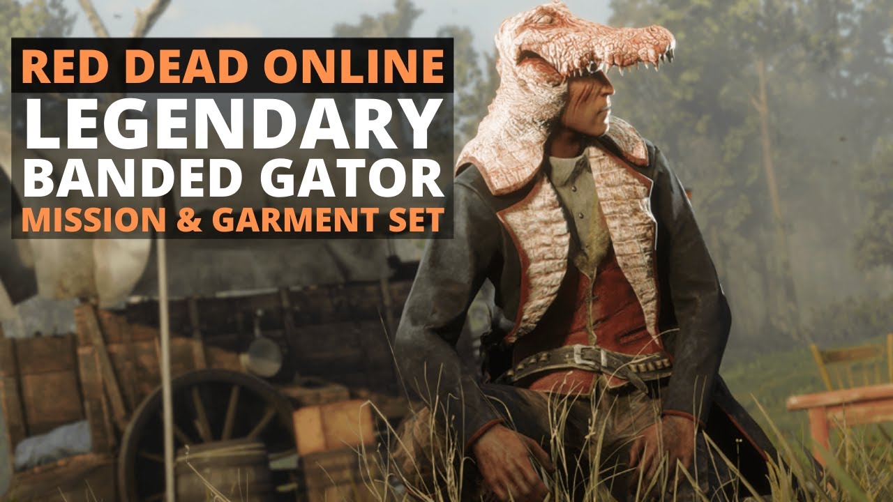 Red Dead Online - Legendary Banded Gator Mission + How To Get The Banded Gator Garment Set!