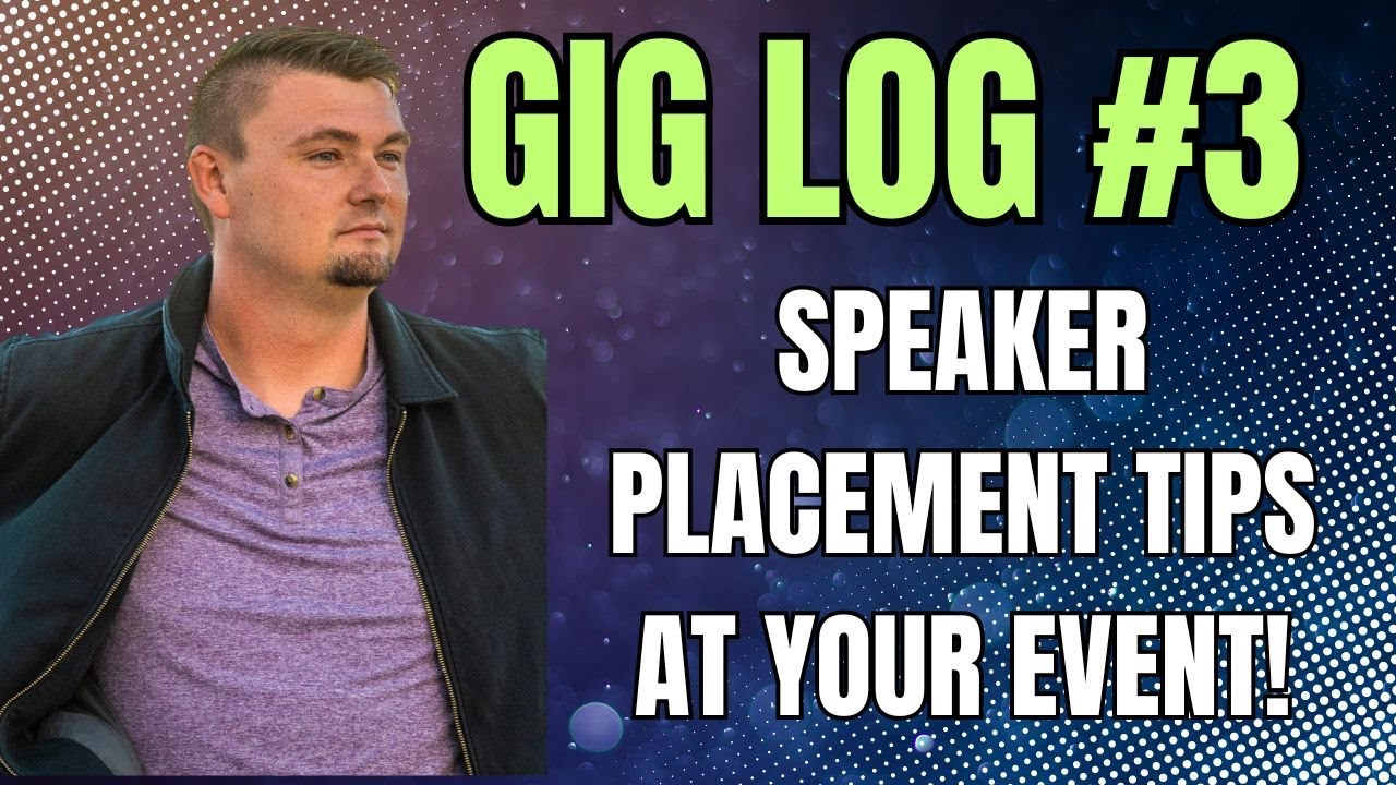 Gig Log 003: Perfect Speaker Placement for Weddings | DJ Setup at The Tides