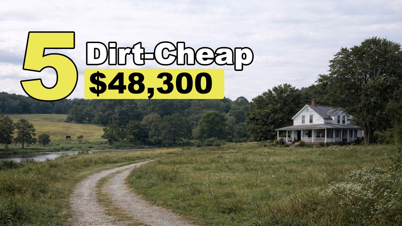 5 CHEAP North Carolina FARMHOUSES With ACREAGE | Under $100K Deals Still Affordable in 2026