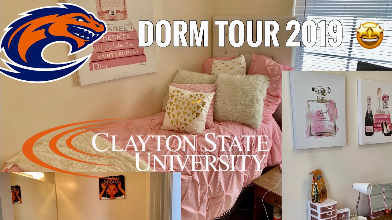 DORM ROOM TOUR 💗 | CLAYTON STATE UNIVERSITY 🧡💙