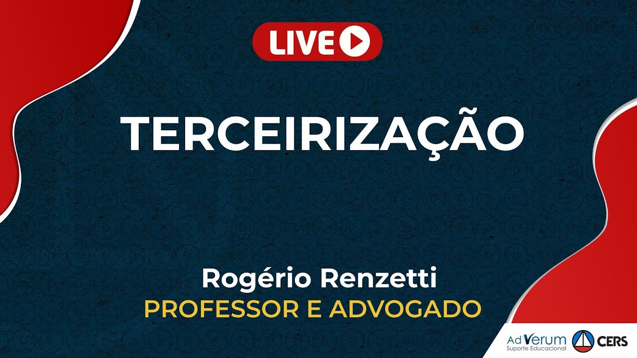 Terceirização | Prof. Rogério Renzetti