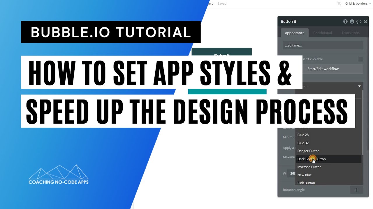 Set Styles in Your Bubble.io App to Help Speed Up Your Design Process