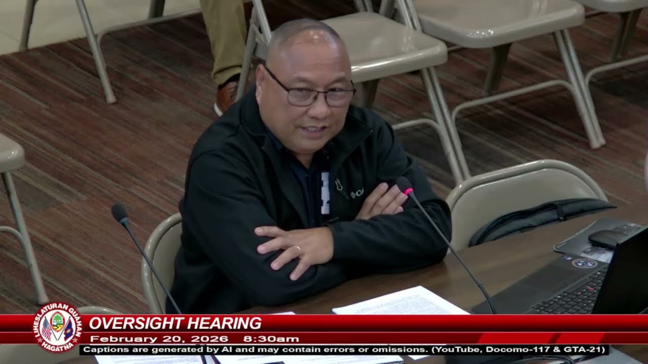 Oversight Hearing - Senator Shawn Gumataotao - February 20, 2026   8:30am