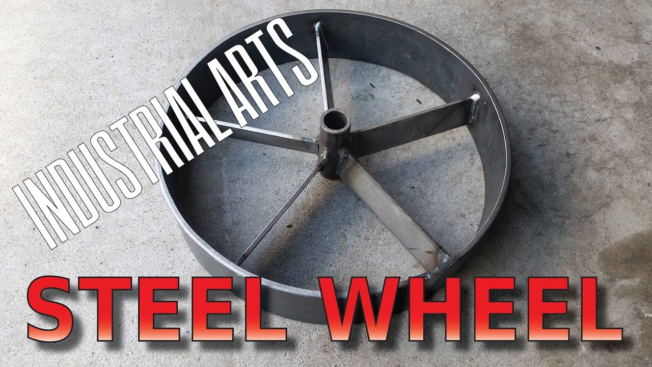 Vintage look handmade steel spoke wheel