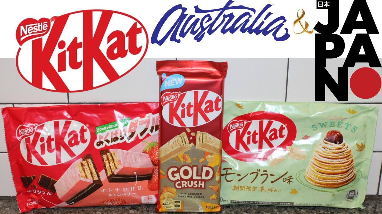Nestle Kit Kat: Double Strawberry, Gold Crush & Mont Blanc Cake Review