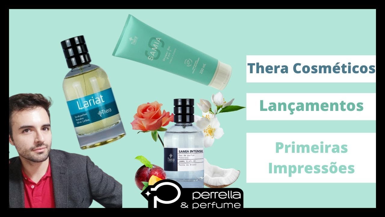 Perrella Perfume - Thera Cosm&eacute;ticos Lariat, S&acirc;mia Shower Gel, S&acirc;mia Intense e S&acirc;mia Glam - Recebidos