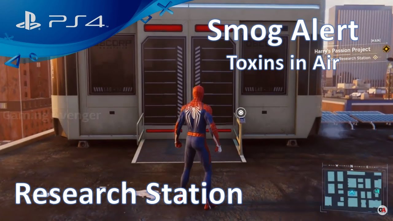 Marvel Spider-Man | Research Station | Smog Alert | Chinatown| Toxins in the Air| PlayStation 4(PS4)