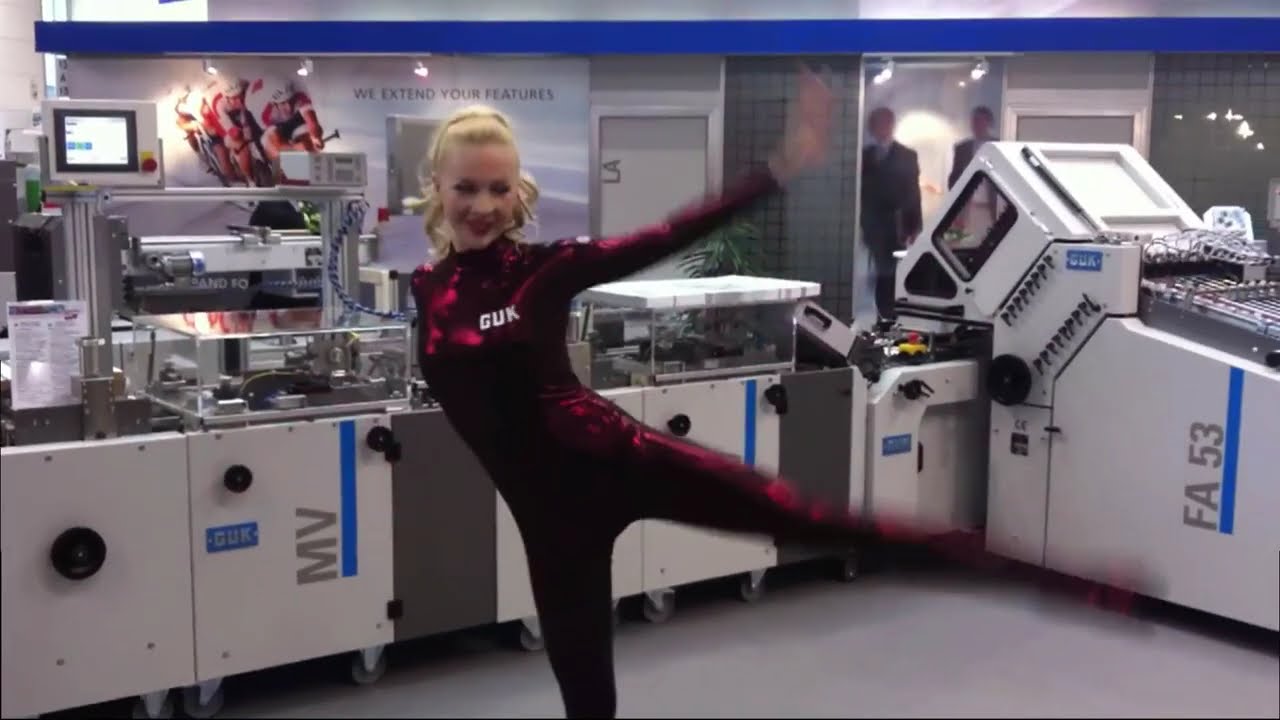 Zlata – Contortionist for GUK Folding Machines (DRUPA 2012)